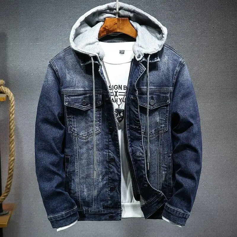 Thick Denim Jacket Men