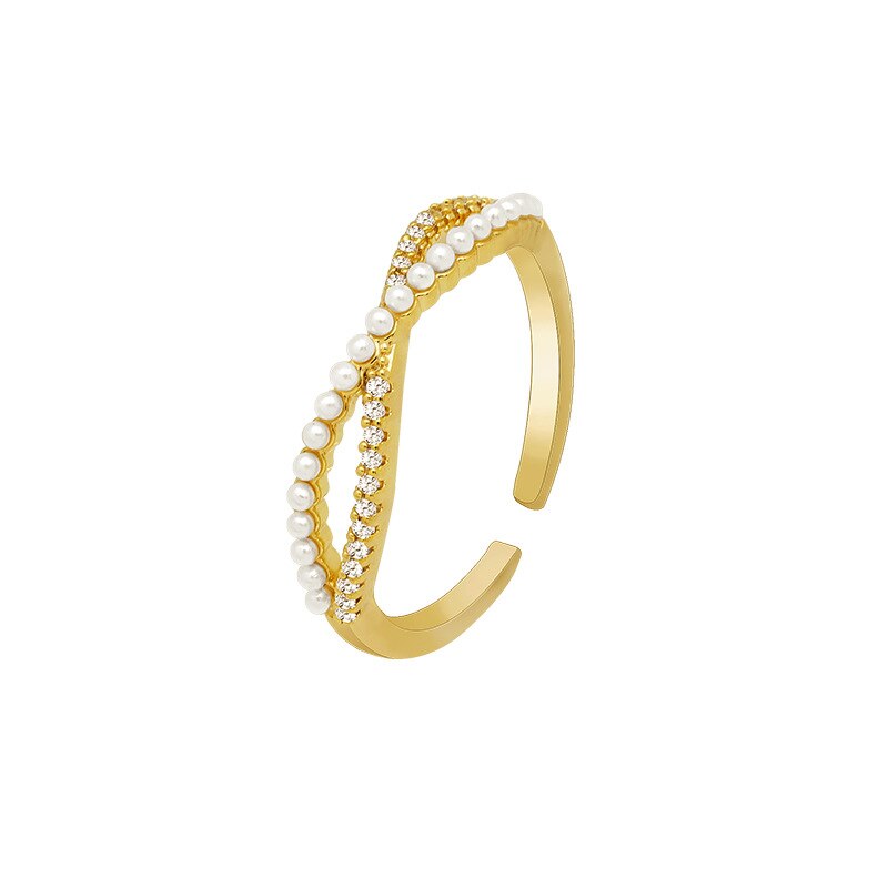 Japanese light luxury simple temperament index finger ring