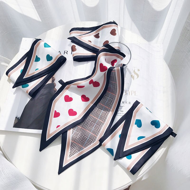 Houndstooth print small scarf headband