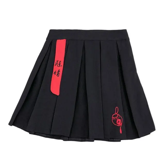 Spring and autumn antique dark black tie short skirt Black - Shop at LoveMi