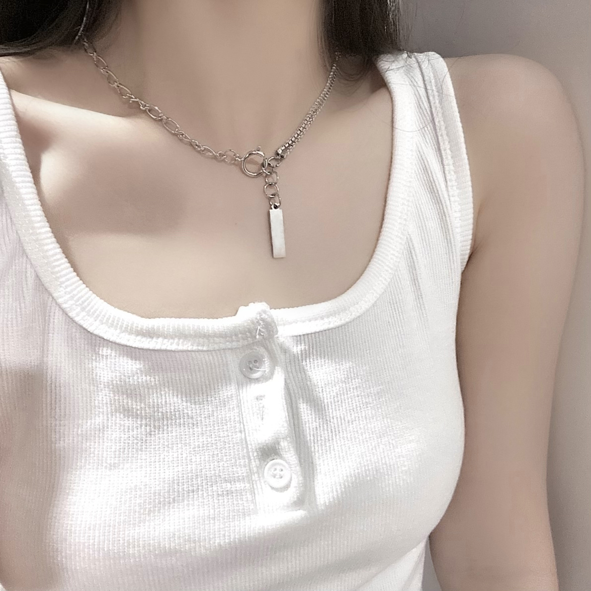 Net celebrity hip-hop wild clavicle chain tide