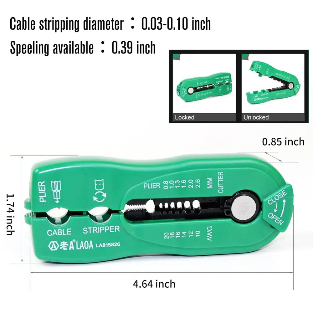 Multifunctional palmtop wire stripper wire stripper