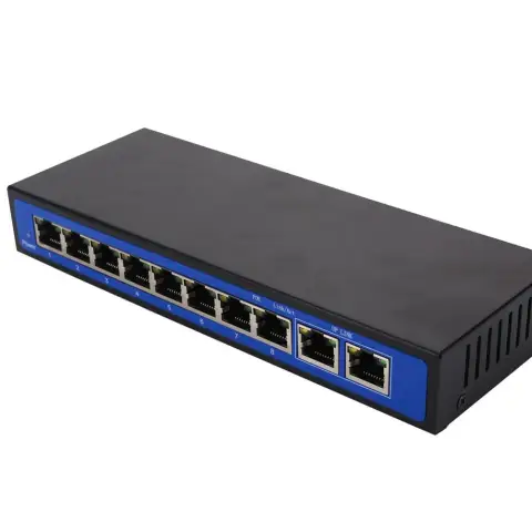 8+2 Power 10 Port 100M POE Switch Wireless AP