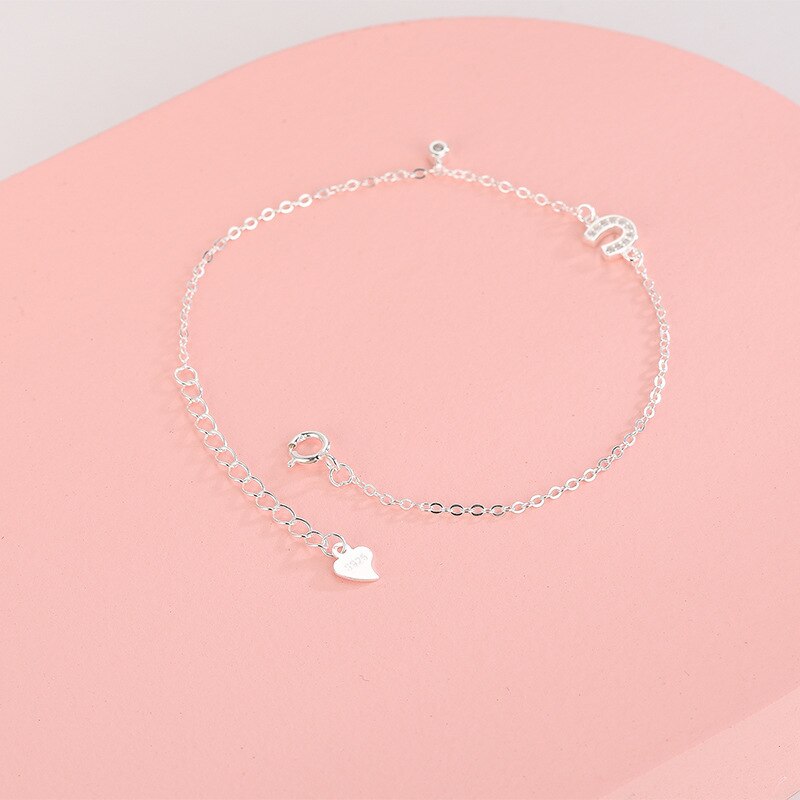 Women's S925 Sterling Silver U-shaped Bracelet