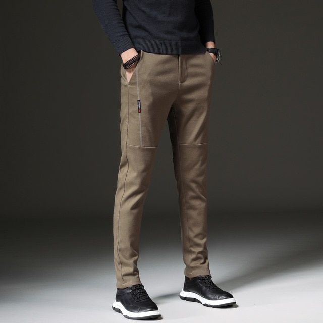 Korean Style Slim Small Straight Men's Casual Pants