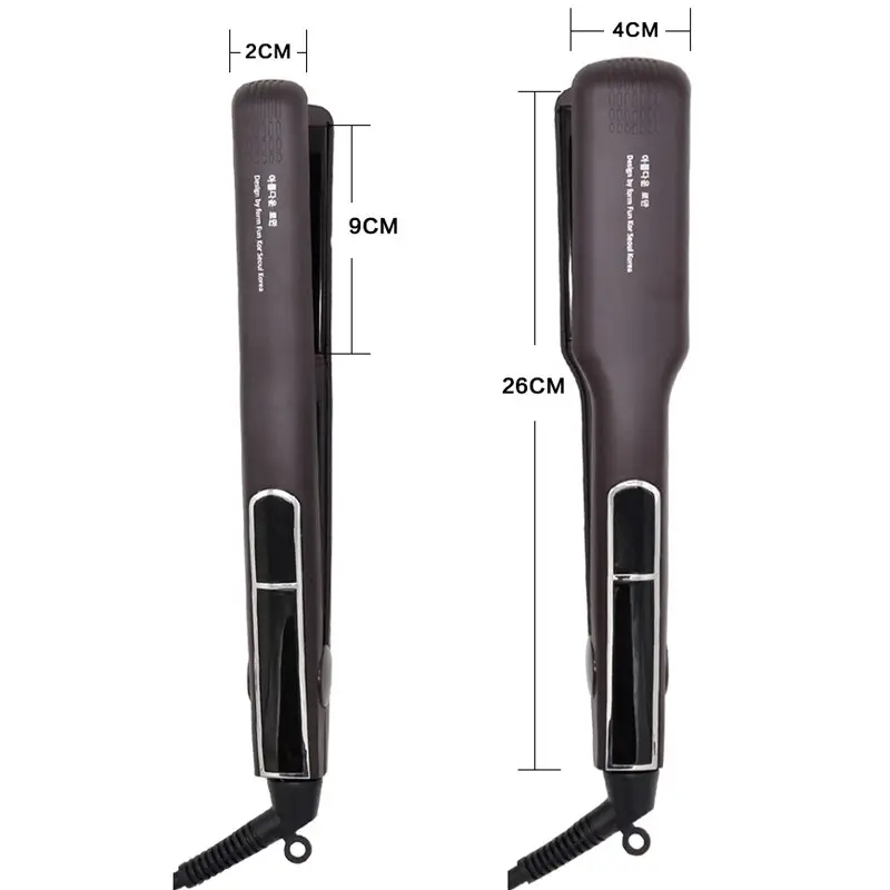 Hair Straightener Wet and Dry Curling Iron Ceramic Electric