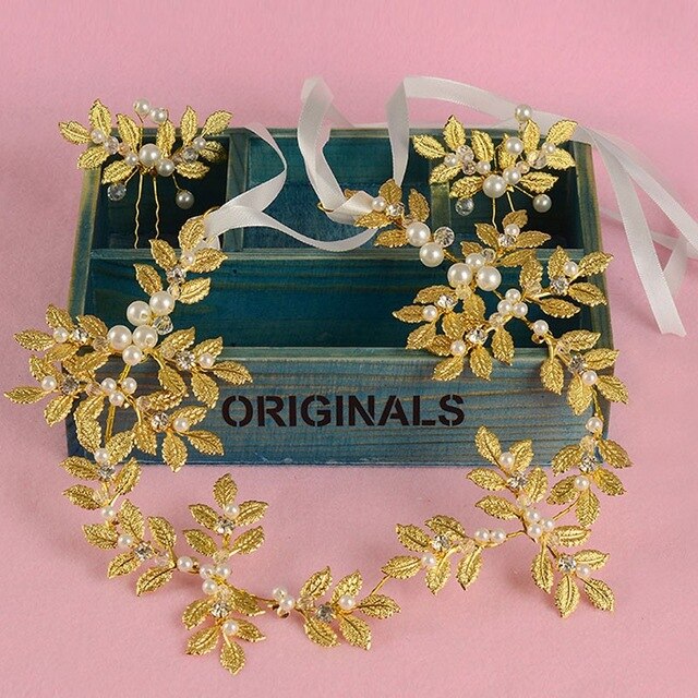 Handmade Pearl Retro Wedding Headband Accessories — foto 2