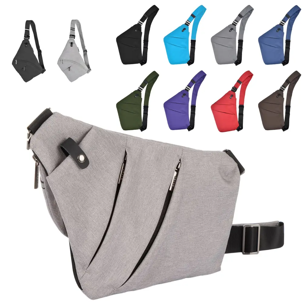 Canvas Chest Bags for Men and Women Across One