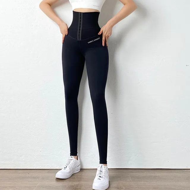 Women's Training Pants High Waist Elastic Tights Black - Shop at LoveMi