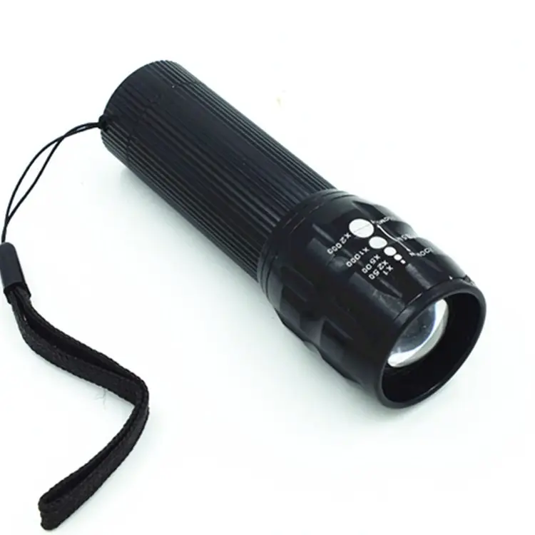 Led Flashlight Dimming Telescopic Mini