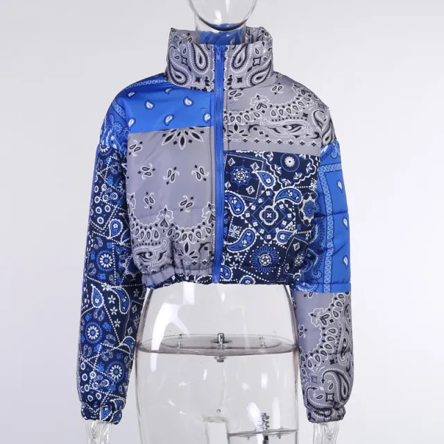 Ladies Pattern Casual All match Bread Cotton Clothing Blue - Shop at LoveMi