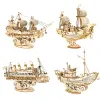 Wooden Puzzle Games Boat & Ship Model Toys For Children Kids Girls Birthday Gift