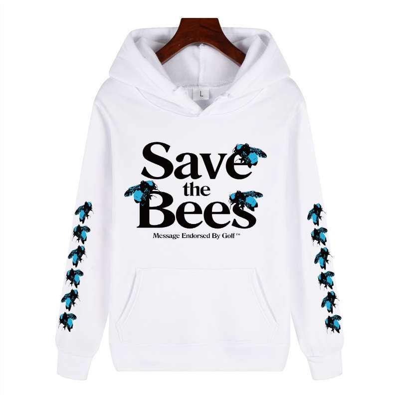 Fleece Men's Letter Print Pullover Long-Sleeved Hooded