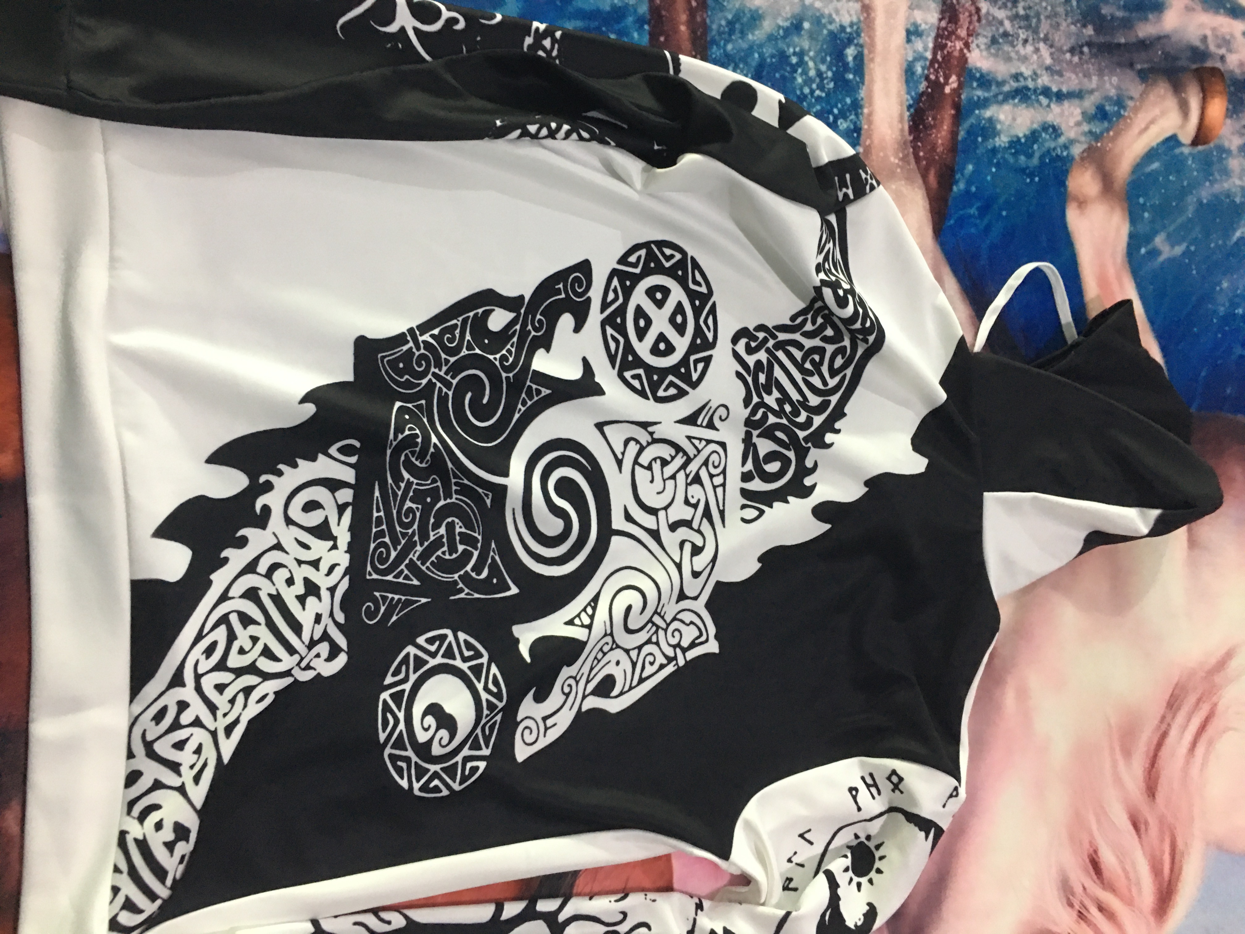 Viking Warrior Pattern Coat Men's Sweater