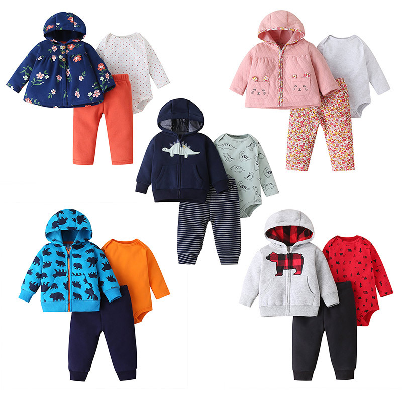 Children's And Youth Cartoon Jacket Zipper Jacket Set