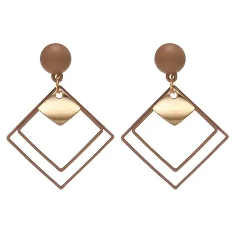 Heart Stud Earrings Trendy Jewelry Statement Earring
