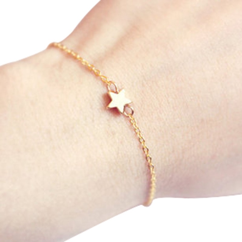 Simple ladies five-pointed star bracelet