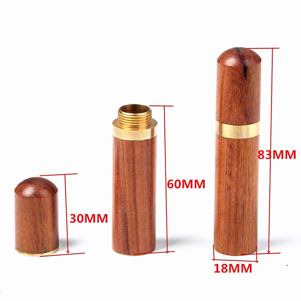 DIY Sewing Needles Holder Storage Tube Wooden Box Hand Sewing Needles Case Leather… — image 1