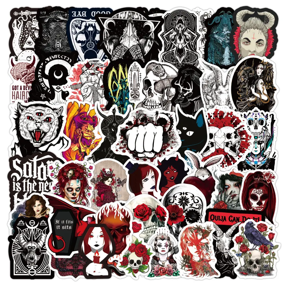100 Gothic Demon Dark Red Series Graffiti