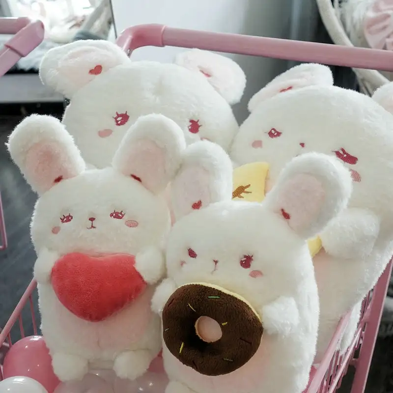 Girly Heart Cute Rabbit Plush Toy Doll Pillow