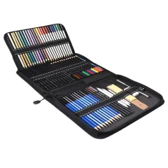 Sketch Drawing Color Pencil Set Charcoal Art Brush Set Painting Set - Black - View 1
