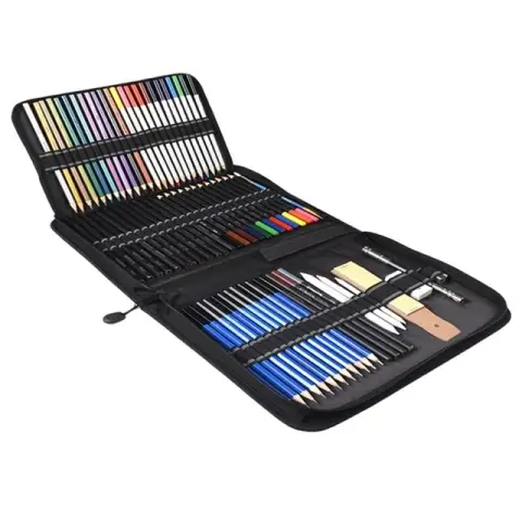 Sketch Drawing Color Pencil Set Charcoal Art Brush Set