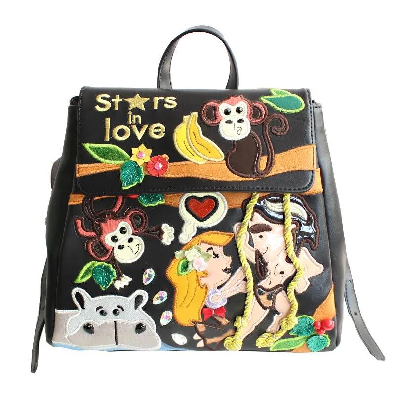 New Personality All-Match Travel Backpack - Black