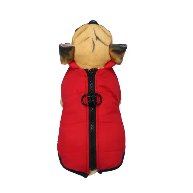 Thickened Dog Clothes Waterproof Warm Pet Jacket Red - Shop at LoveMi