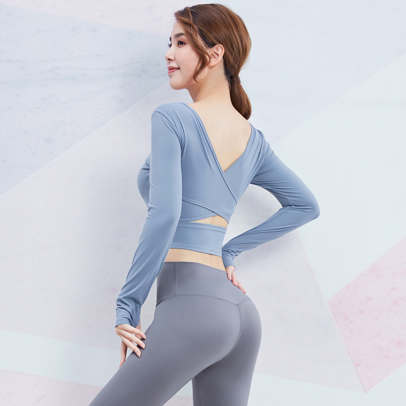 سترة نسائية لليوغا لخريف وشتاء مع دعم للصدر