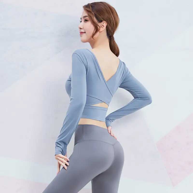 Women's Yoga Jacket Autumn and Winter with Chest Pad