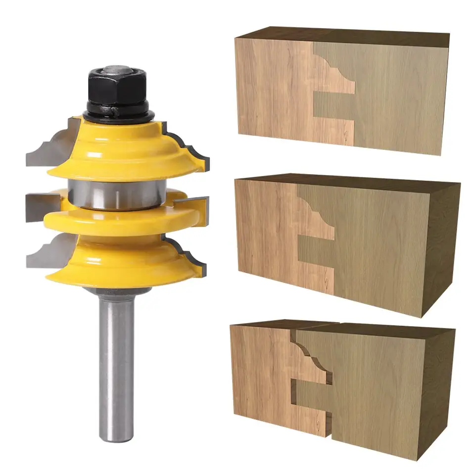 Single 8mm Shank Mortise Joint Cutter Woodworking Milling Engraving