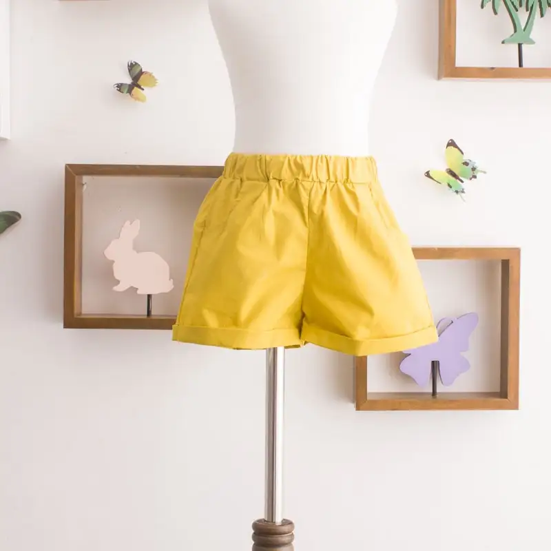 Girl Retro Floral Polka Dot Sleeveless Shirt Shorts Suit