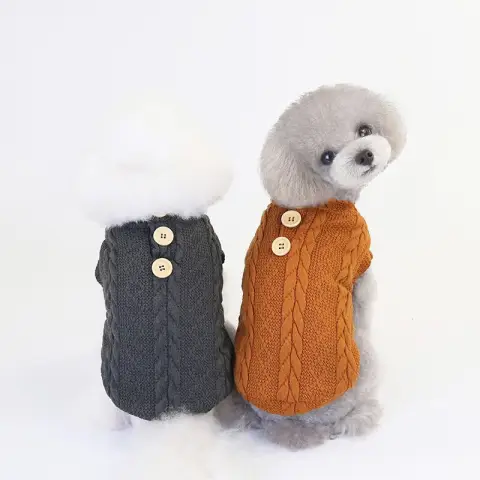 Woolen Cotton Vest Pet Clothing Small Dog Sweater
