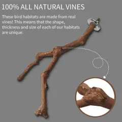 Bird Standing Stick Wild Grape Wood Grinding Claw Stick Perching Stick - Split - View 1
