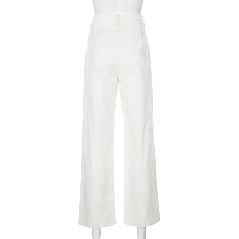 European And American High Waist Wide Leg Jeans Casual Pants