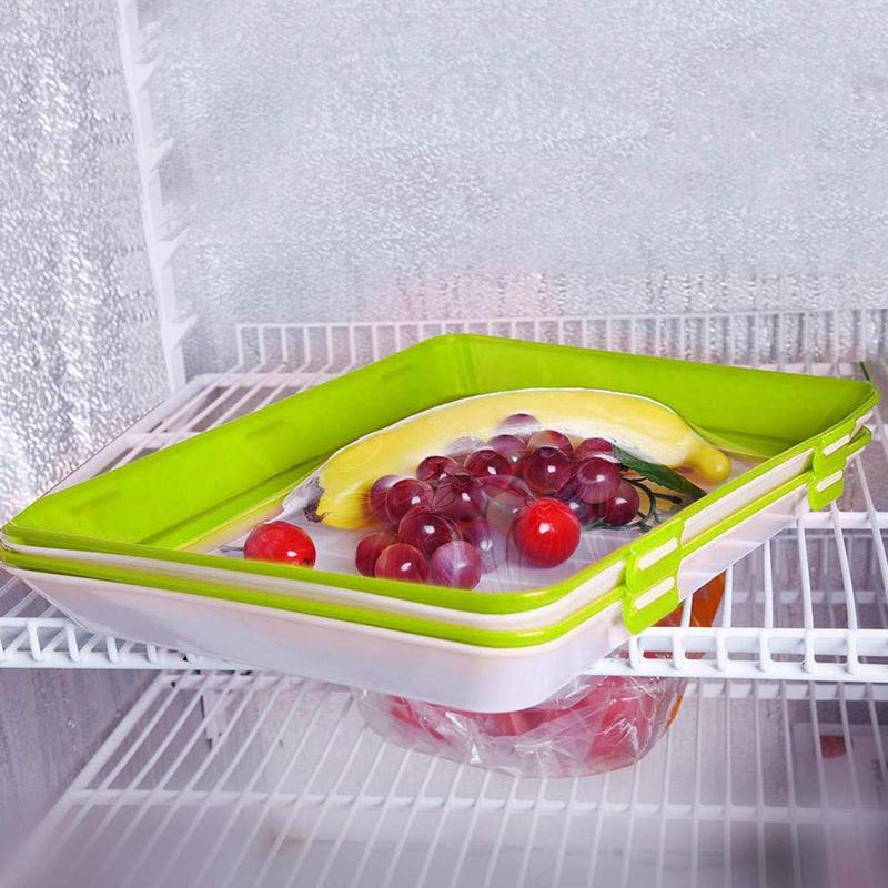 Creative Refrigerator Storage Vacuum Crisper Tray