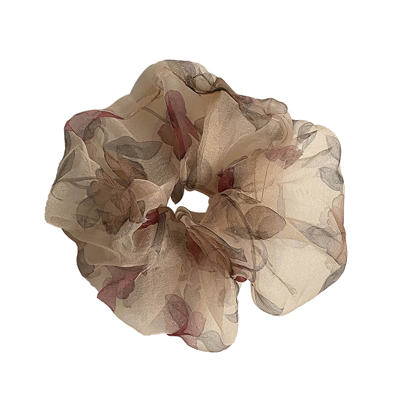 Women's Retro Simple French Colon Hair Tie Floral Hair Ring - Shop at LoveMi