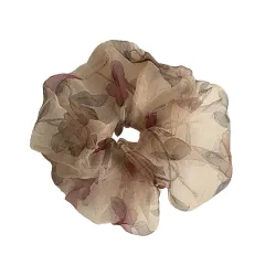 Women's Retro Simple French Colon Hair Tie - Floral Hair Ring - View 1