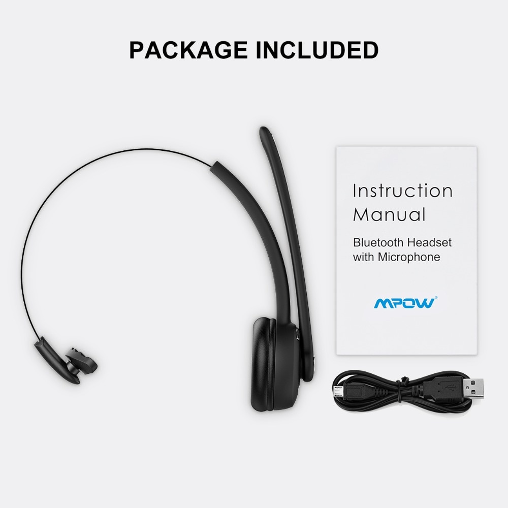 Auriculares Bluetooth con micrófono inalámbricos para atención