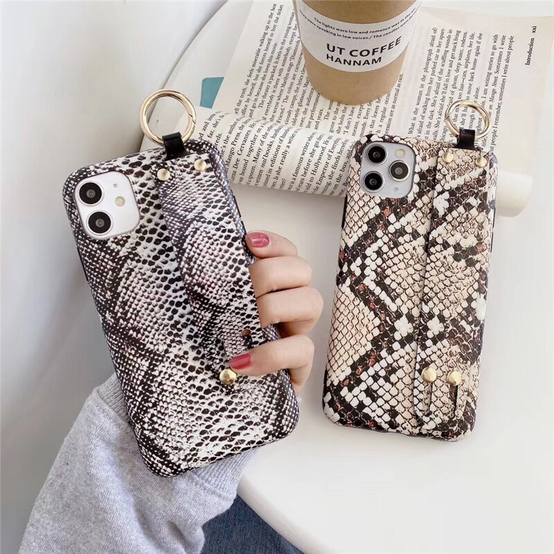 Funda celular silicona protección pulsera vintage