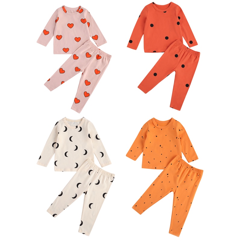Two-piece Children's Cotton Base Home Clothes