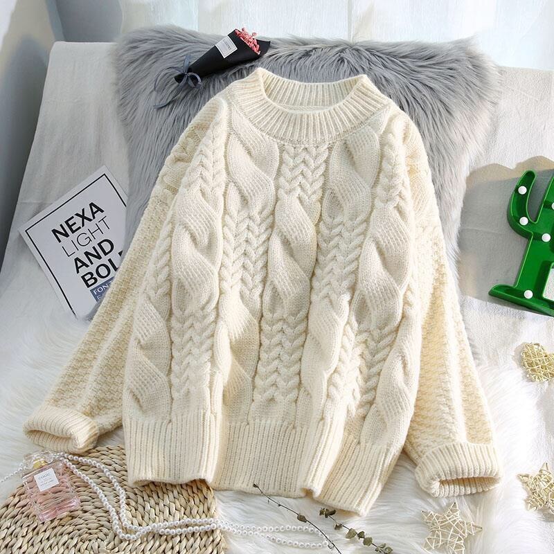 Title 4, Womens Casual Burlap Sweater Loose Top. Comfor...