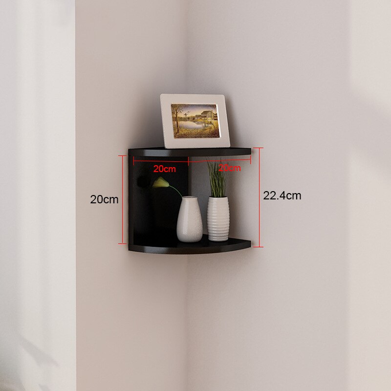 Corner Wall Shelf, 2 Layers, picture 2 of 3