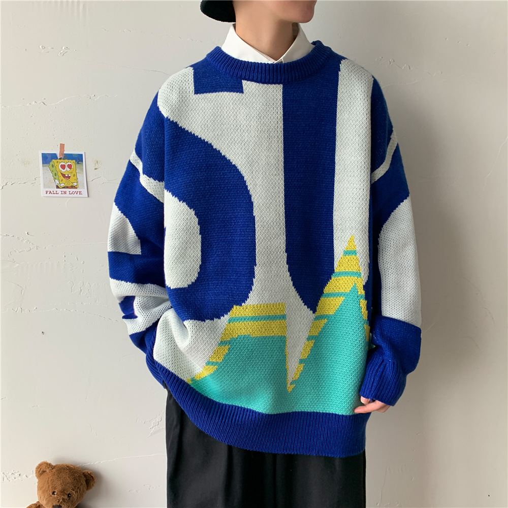 Men's Loose Pullover Sweater Autumn And Winter