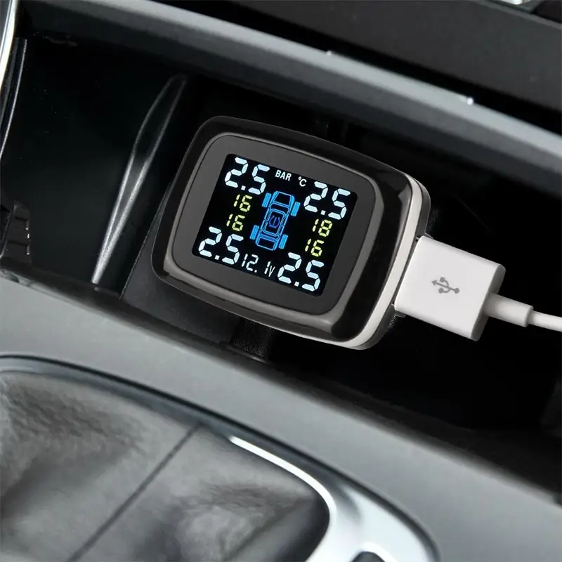 Tire Pressure Monitoring System Sensors Cigarette Lighter USB Port