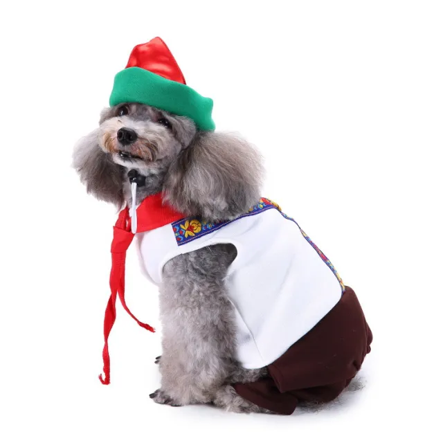 Dog supplies pet Christmas clothes creative Halloween Christmas pet clothes funny dog clothes cross border Sdz59 Service Man - Shop at LoveMi