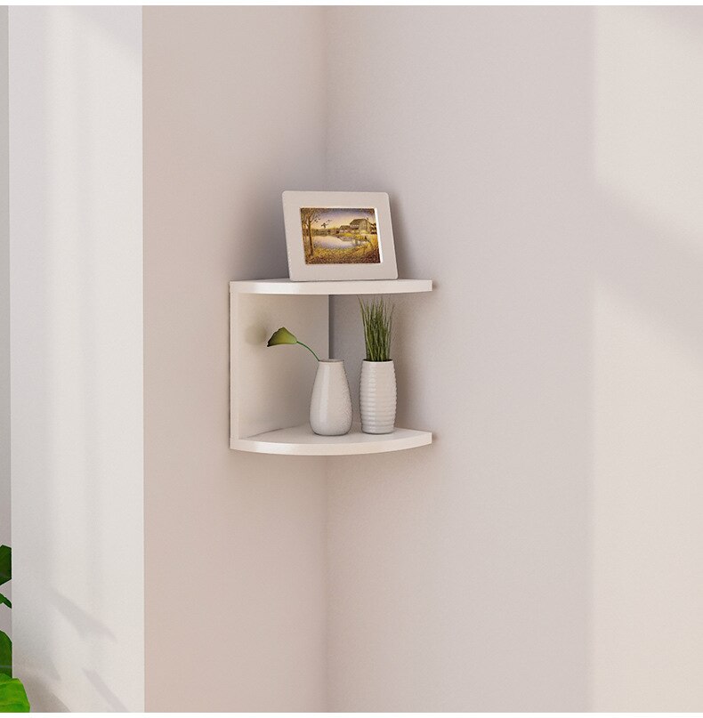 Corner Wall Shelf, 2 Layers, picture 1 of 3