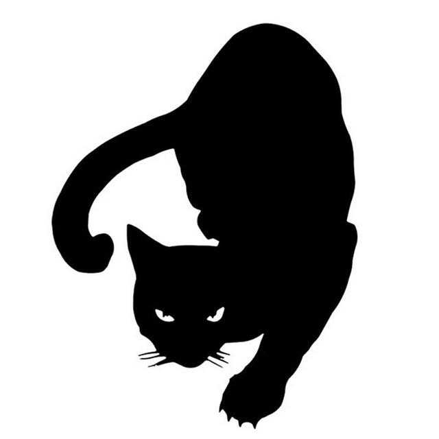 Reflective Pet Cat Car Decal 2
