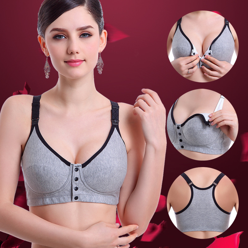 Title 2, Large Size Pure Cotton Breast-Feeding Bra Witho...