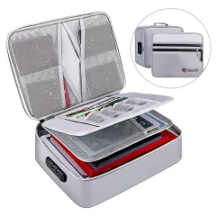 Household Multifunctional Storage Bag Fireproof And Waterproof File Storage Box - With Lock - View 1